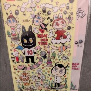 Labubu 10 anniversary folder comes with stickers and dividers